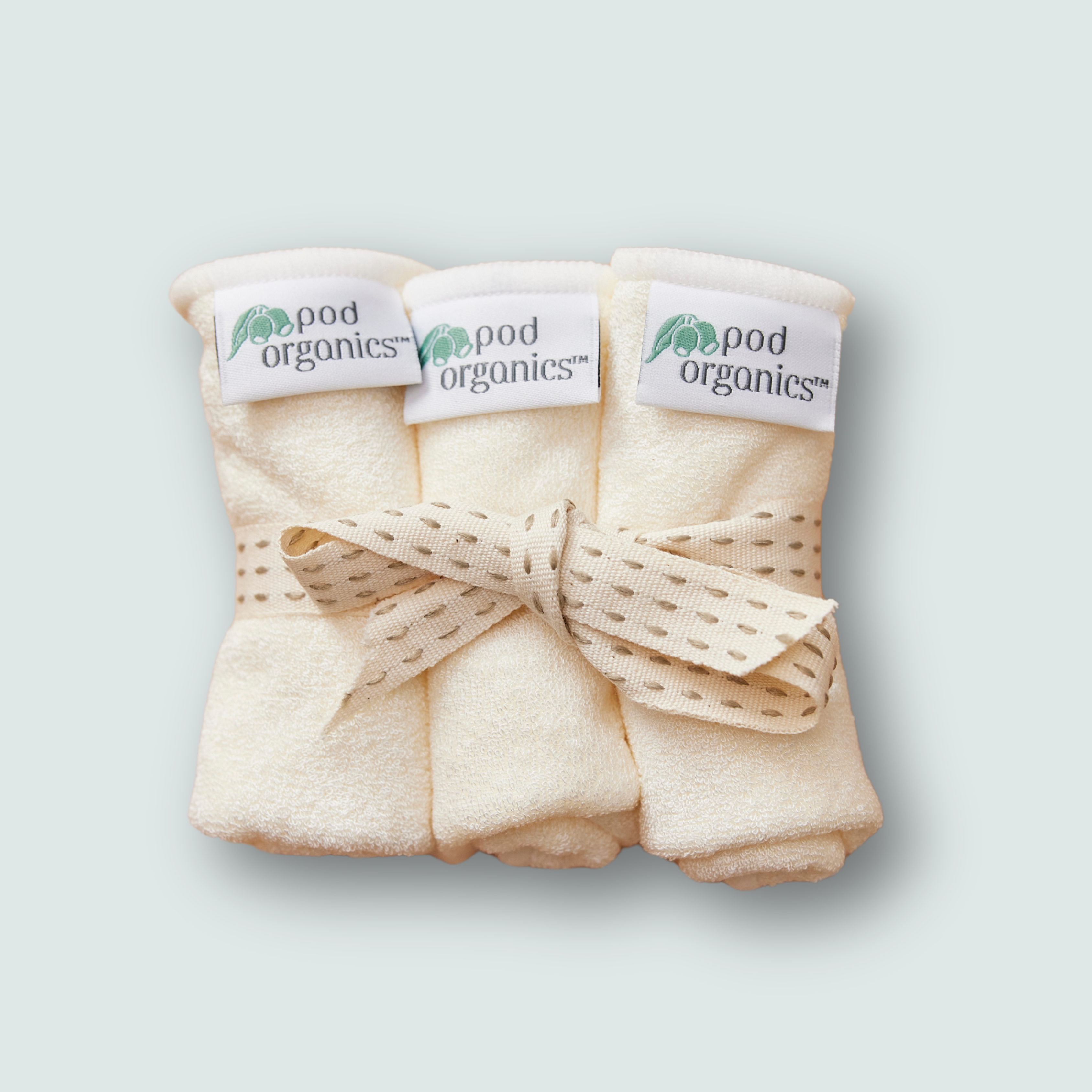 Organic Bamboo Baby Wash Cloths.